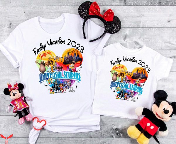 Universal Studios Family T-Shirt Disneyworld Theme Park