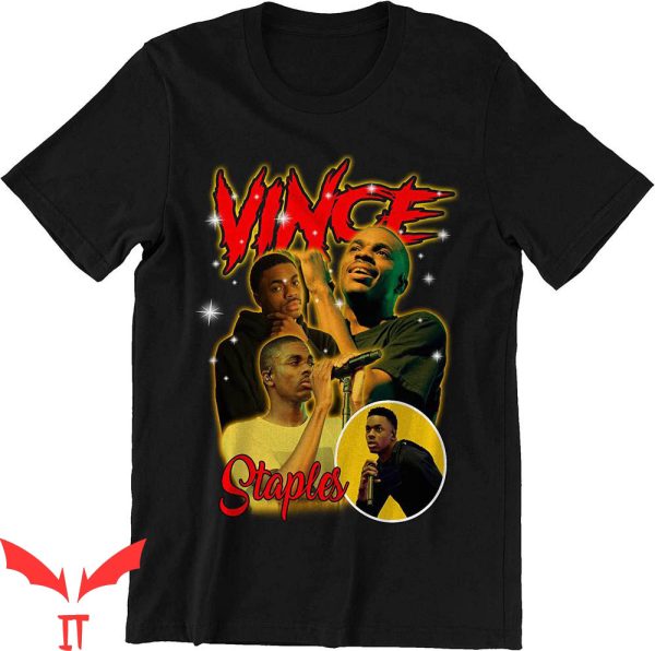 Vince Staples T-Shirt Collage Portrait Rap Hip Hop Cool Tee