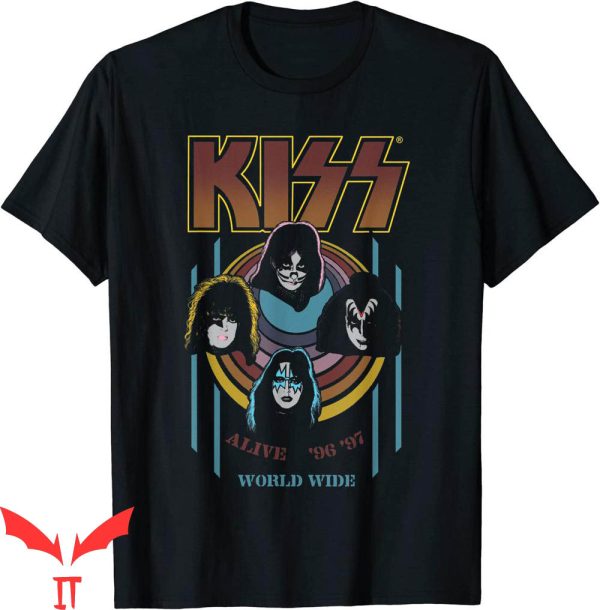 Vintage KISS T-Shirt Alive Worldwide Heavy Metal Music Tee