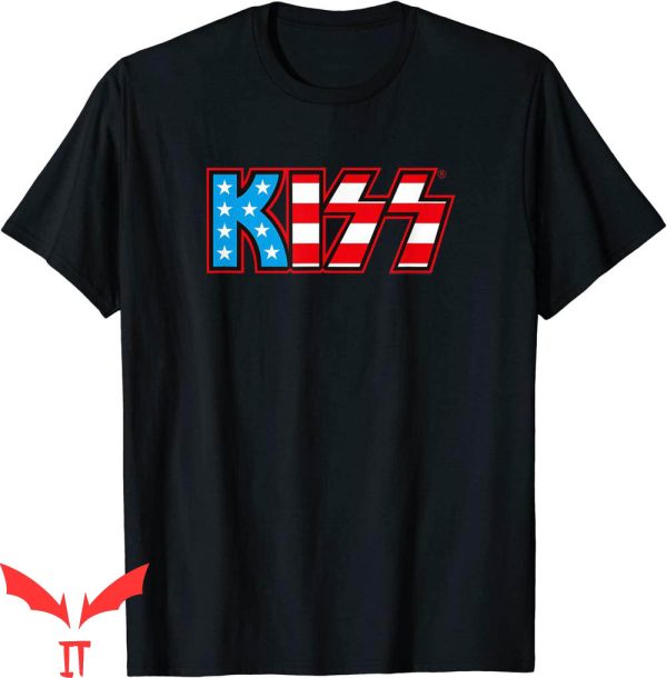 Vintage KISS T-Shirt Classic KISS USA Logo Heavy Metal