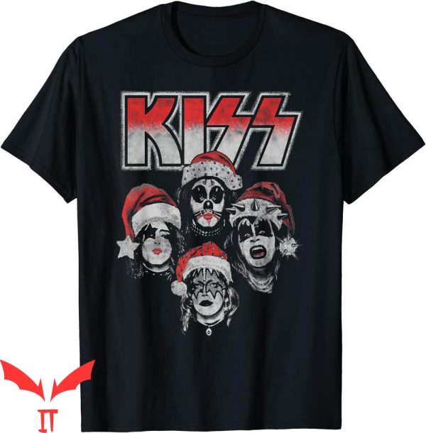 Vintage KISS T-Shirt Detroit Rock Santa Heavy Metal Music