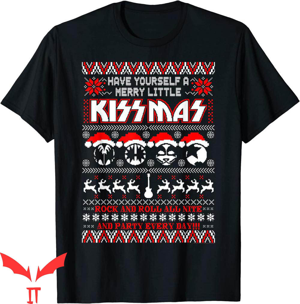 Vintage KISS T-Shirt Merry Little KISSmas Heavy Metal Music Vintage KISS T-Shirt Merry Little KISSmas Heavy Metal Music