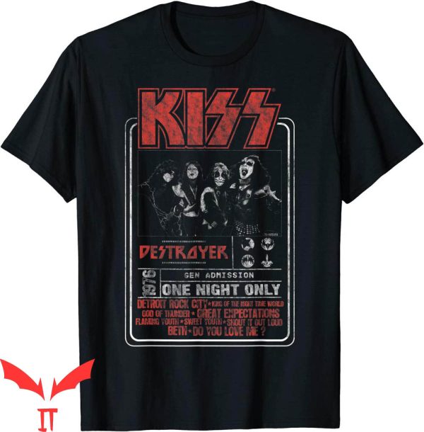 Vintage KISS T-Shirt One Night Only Heavy Metal Music Tee