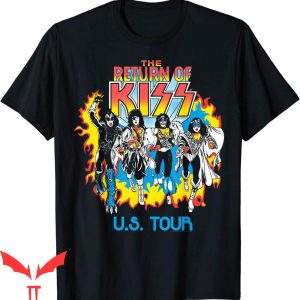 Vintage KISS T-Shirt Return Of KISS Heavy Metal Music Tee