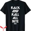 Vintage KISS T-Shirt Rock And Roll All Nite Lyric Heavy Metal