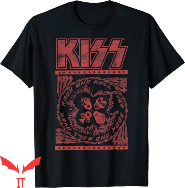Vintage KISS T-Shirt Rock And Roll Over Heavy Metal Music
