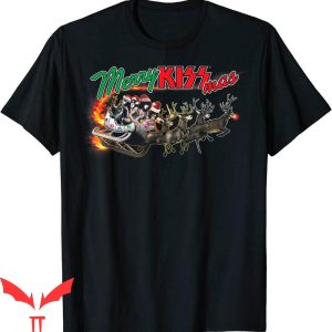 Vintage KISS T-Shirt Sleigh Heavy Metal Music Band Tee