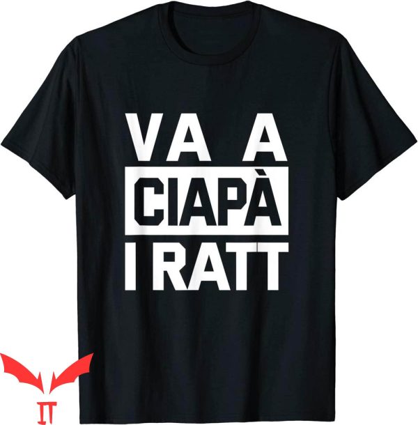 Vintage RATT T-Shirt Va a a Ciapa i Ratt Phrases Milanese