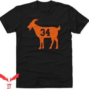 Walter Payton T-Shirt 34 Goat American Football Player Tee