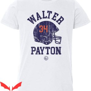 Walter Payton T-Shirt Chicago Helmet Football Player Tee