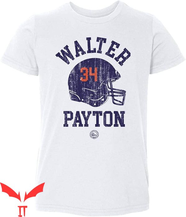 Walter Payton T-Shirt Chicago Helmet Football Player Tee