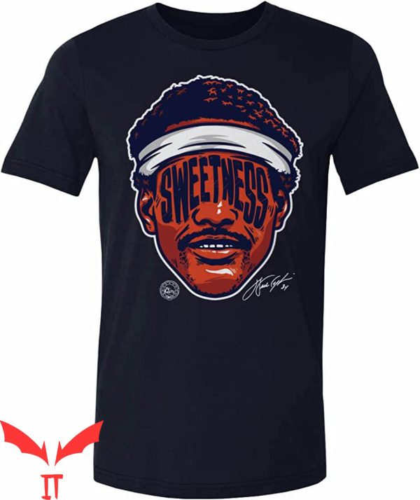 Walter Payton T-Shirt Chicago Player Silhouette Vintage Tee