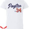 Walter Payton T-Shirt Chicago Script Football Player Shirt