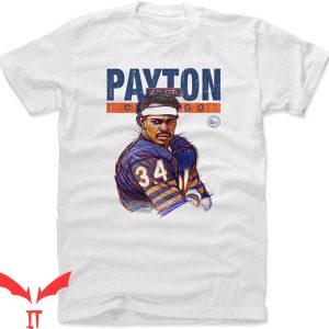 Walter Payton T-Shirt Game Face Chicago Football Player Tee