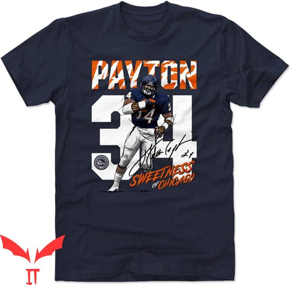 Walter Payton T-Shirt Rush American Football Player Tee