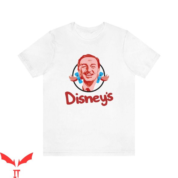 Wendy’s T-Shirt Disney Wendy’s Funny Walt Logo Tee Shirt