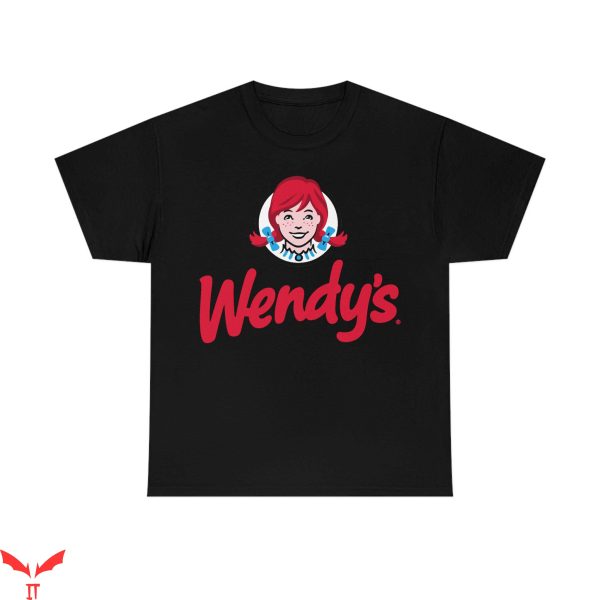 Wendy’s T-Shirt Fast Food Restaurant Logo Trendy Tee