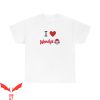 Wendy’s T-Shirt I Love Wendy’s Fast Food Logo Smiley Face