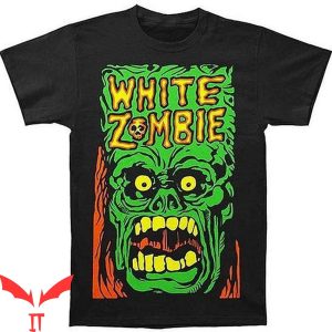 White Zombie T-Shirt Monster Yell Scary Horror Tee Shirt