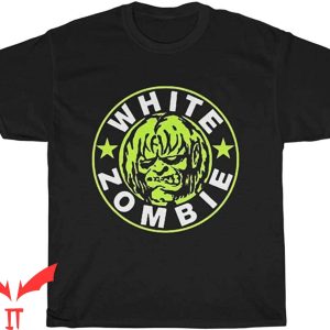 White Zombie T-Shirt Scary Horror Logo Halloween Tee Shirt