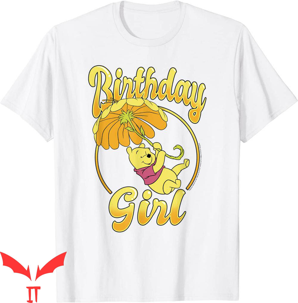 Winnie The Pooh Birthday T-Shirt Disney Birthday Floral