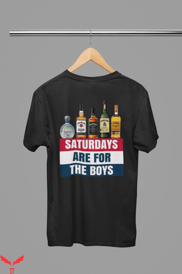 Womens Jack Daniels T-Shirt Saturdays For The Boys Alcohol