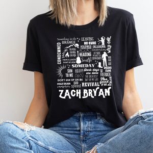 Zach Bryan T-Shirt Country Concert Tour Music Merch Tee