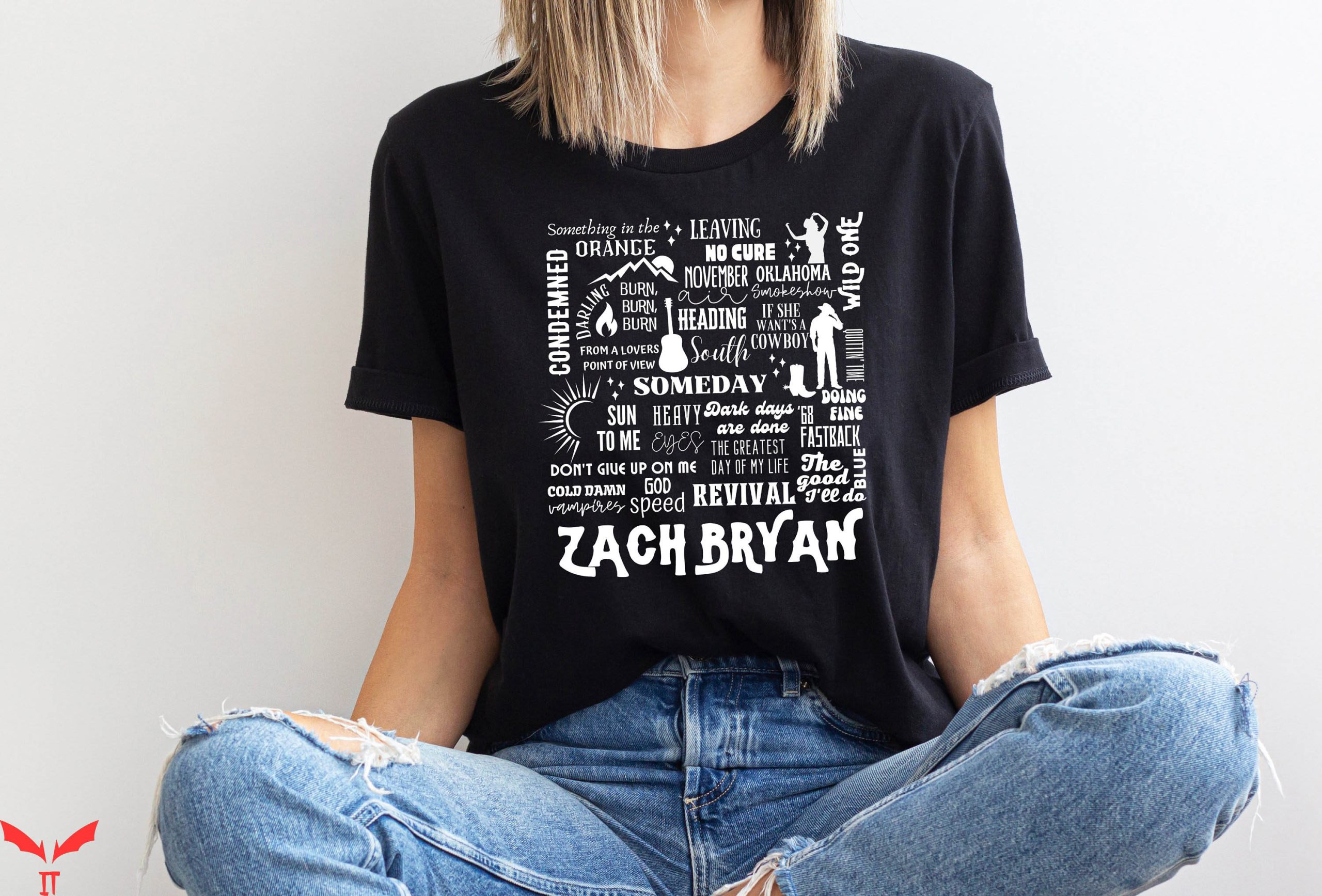 Zach Bryan T-Shirt Country Concert Tour Music Merch Tee