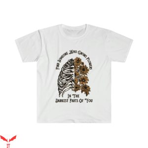 Zach Bryan T-Shirt Flowers In The Darkest Parts Of You Shirt