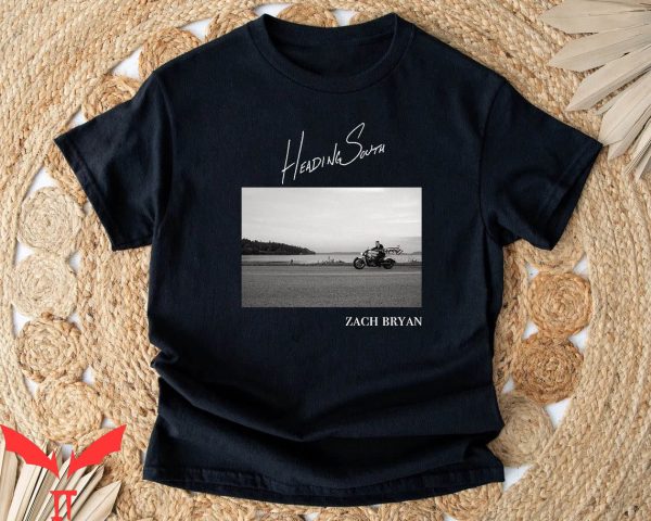 Zach Bryan T-Shirt Heading South Country Music Shirt