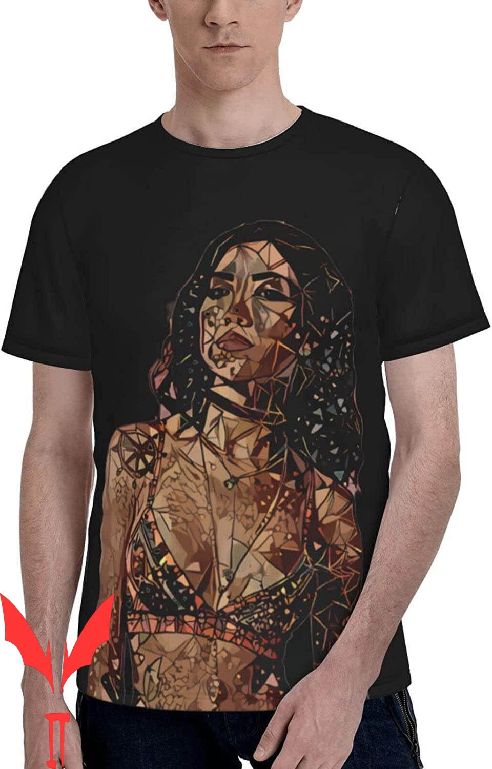 Jhene Aiko T-Shirt 3D Printed Summer Tees Sleeves Tops Jhene Aiko T-Shirt 3D Printed Summer Tees Sleeves Tops