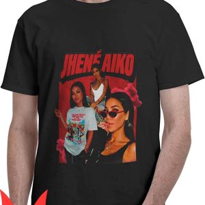 Jhene Aiko T-Shirt Novelty Round Cotton Sleeve