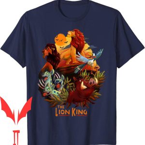 Lion King Birthday T-Shirt Disney Main Cast Poster Graphic