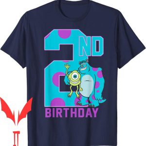 Monsters Inc Birthday T-Shirt Disney Pixar Mike & Sully Happy 2nd