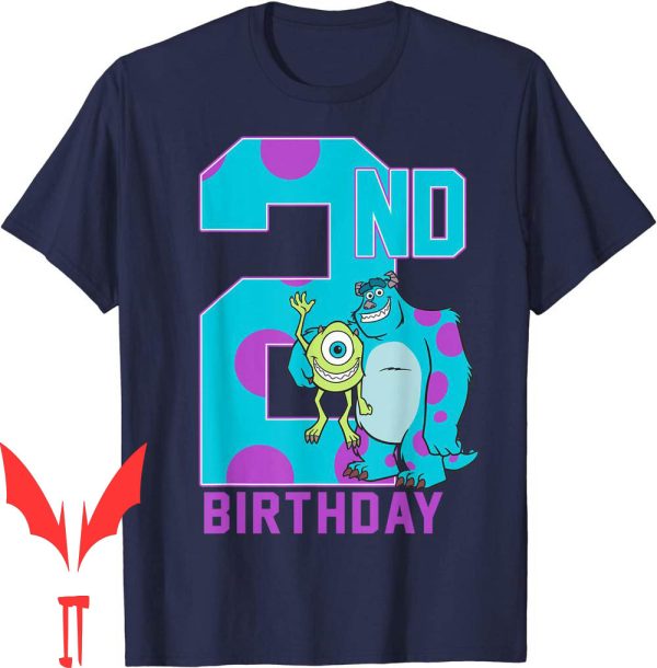 Monsters Inc Birthday T-Shirt Disney Pixar Mike & Sully Happy 2nd