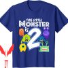 Monsters Inc Birthday T-Shirt Kids 2 Year Old Party Alien 2nd Gift