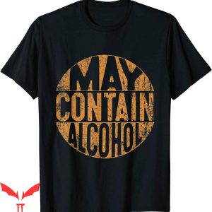 May Contain Alcohol T-Shirt Retro Beer Drinking Typography