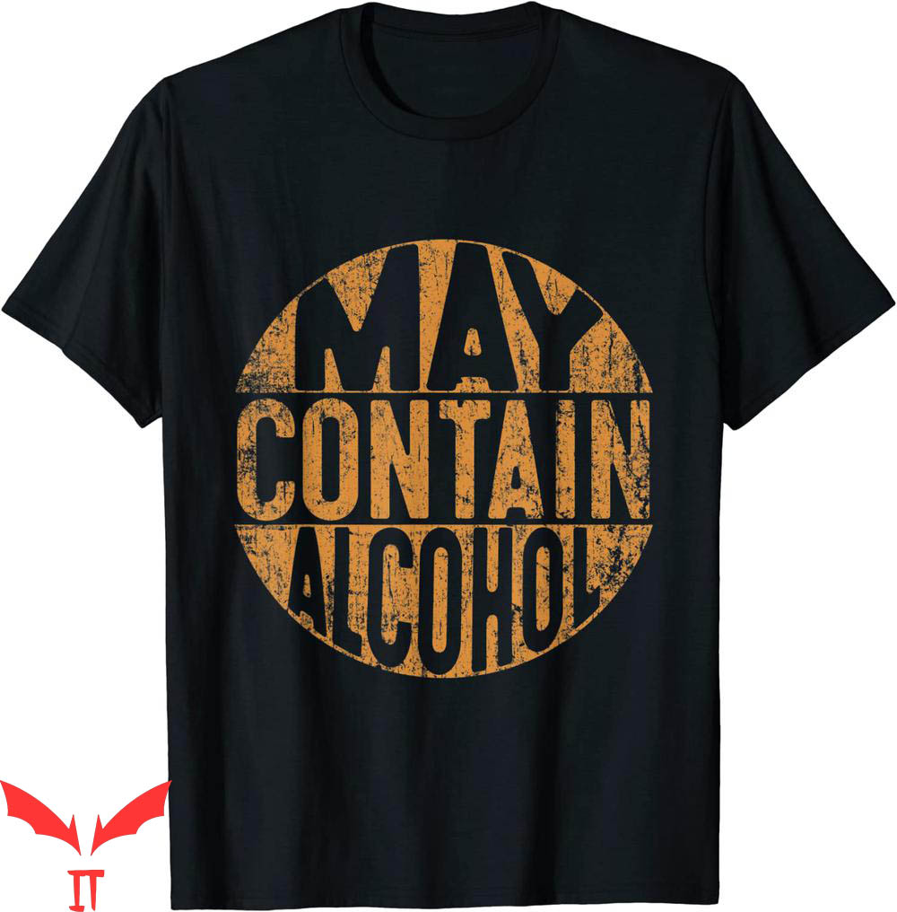 May Contain Alcohol T-Shirt Retro Beer Drinking Typography May Contain Alcohol T-Shirt Retro Beer Drinking Typography