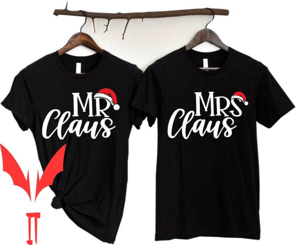 Mr And Mrs T-Shirt Claus Couples Christmas Sweatshirt