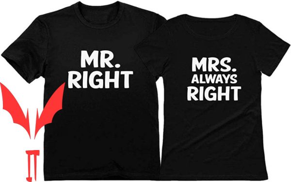 Mr And Mrs T-Shirt Husband & Wife Matching
