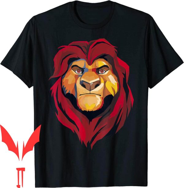 Lion King Birthday T-Shirt Disney The Mufasa Artistic Face Portrait