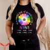 Nana With Grandkids Names T-Shirt Sunflower In A World Nana