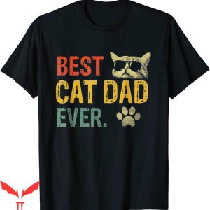 Best Cat Dad Ever T-Shirt Vintage Best Cat Daddy Cat Lover