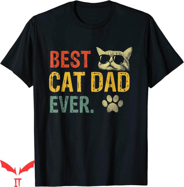 Best Cat Dad Ever T-Shirt Vintage Best Cat Daddy Cat Lover