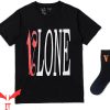 Black And Red Vlone T-Shirt Hip Hop Big V Letter Angels