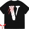Black And Red Vlone T-Shirt Hip Hop V Dragon Smoke Tee