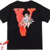 Black And Red Vlone T-Shirt Wings Trendy Hip Hop Tee