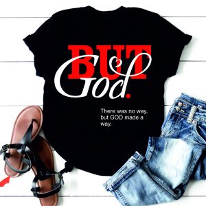 But God T Shirt Silhouette Christian African American Shirt