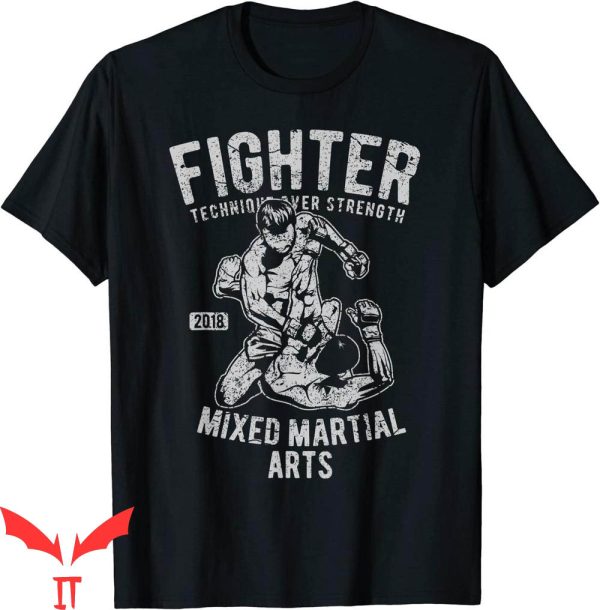 Cage Fighter T-Shirt MMA Outfit Mixed Martial Arts Tee