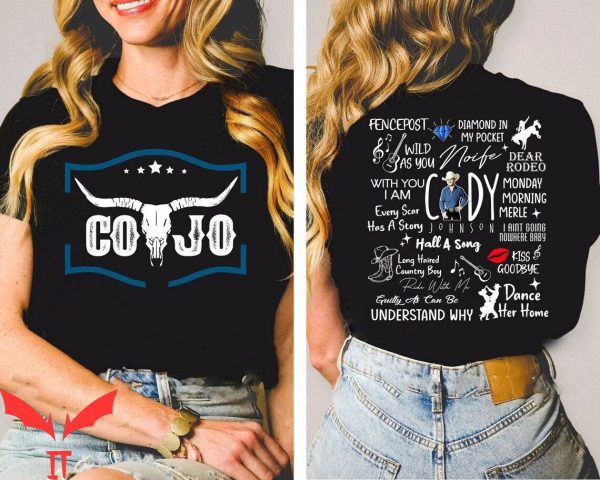 Cody Johnson T-Shirt Cojo Bullhead Concert Music Tour